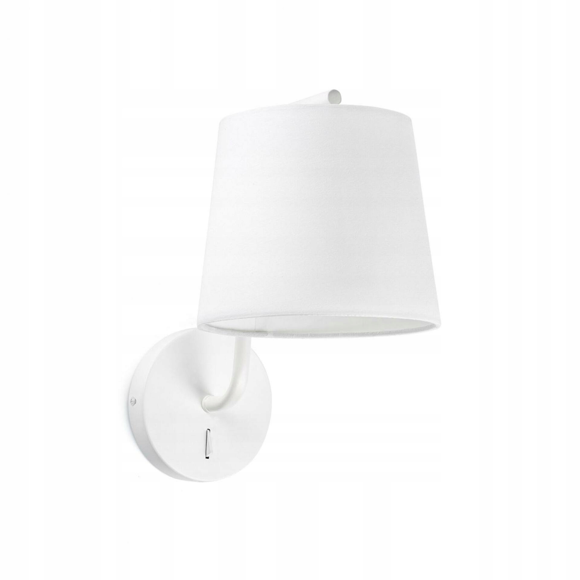 Faro Berni nástenná lampa, biela, E27, minimalistický dizajn, IP20, Nahtrang
