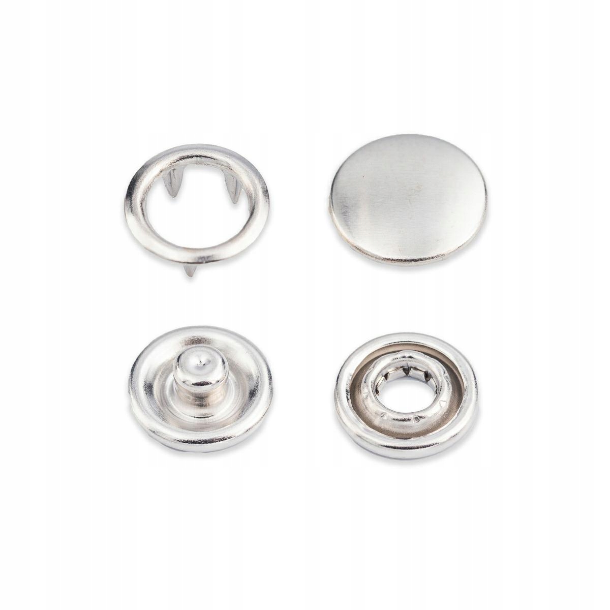 Cvoky druky kovové 10,5mm/200ks stříbrné S105PN144