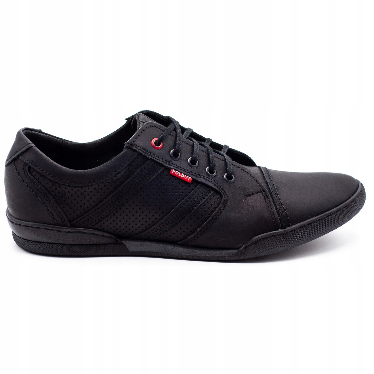 

Buty Męskie Casual Skóra Polskie R3 Per Czarny 43