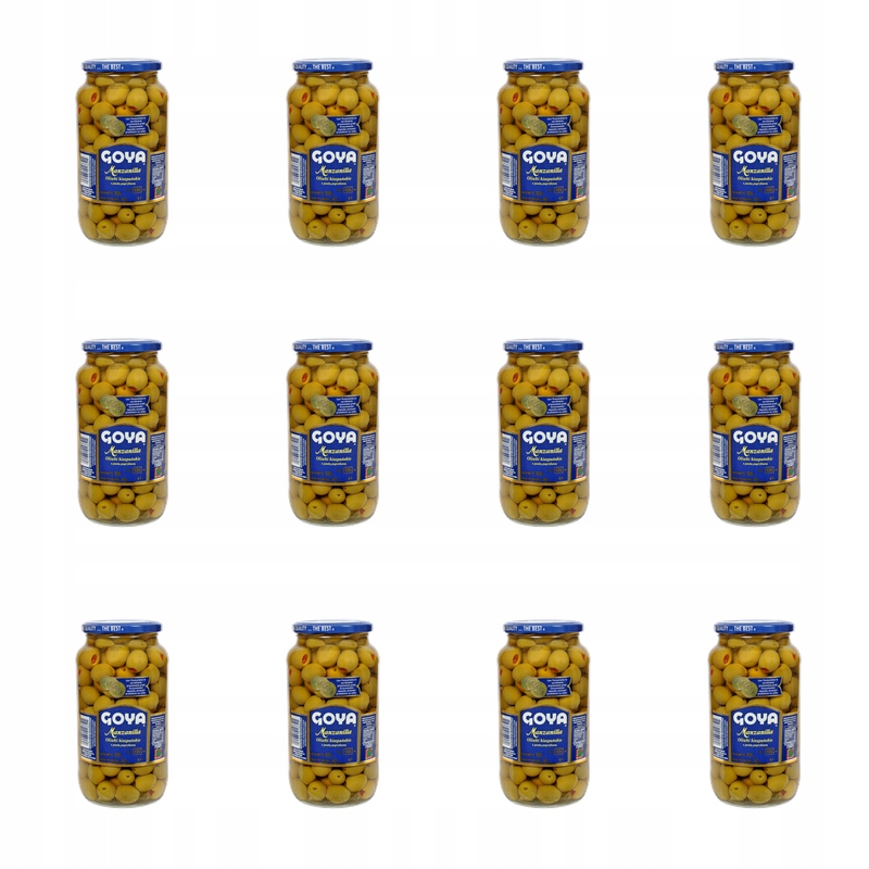 Goya zelené olivy s paprikovou pastou 935 ml X12