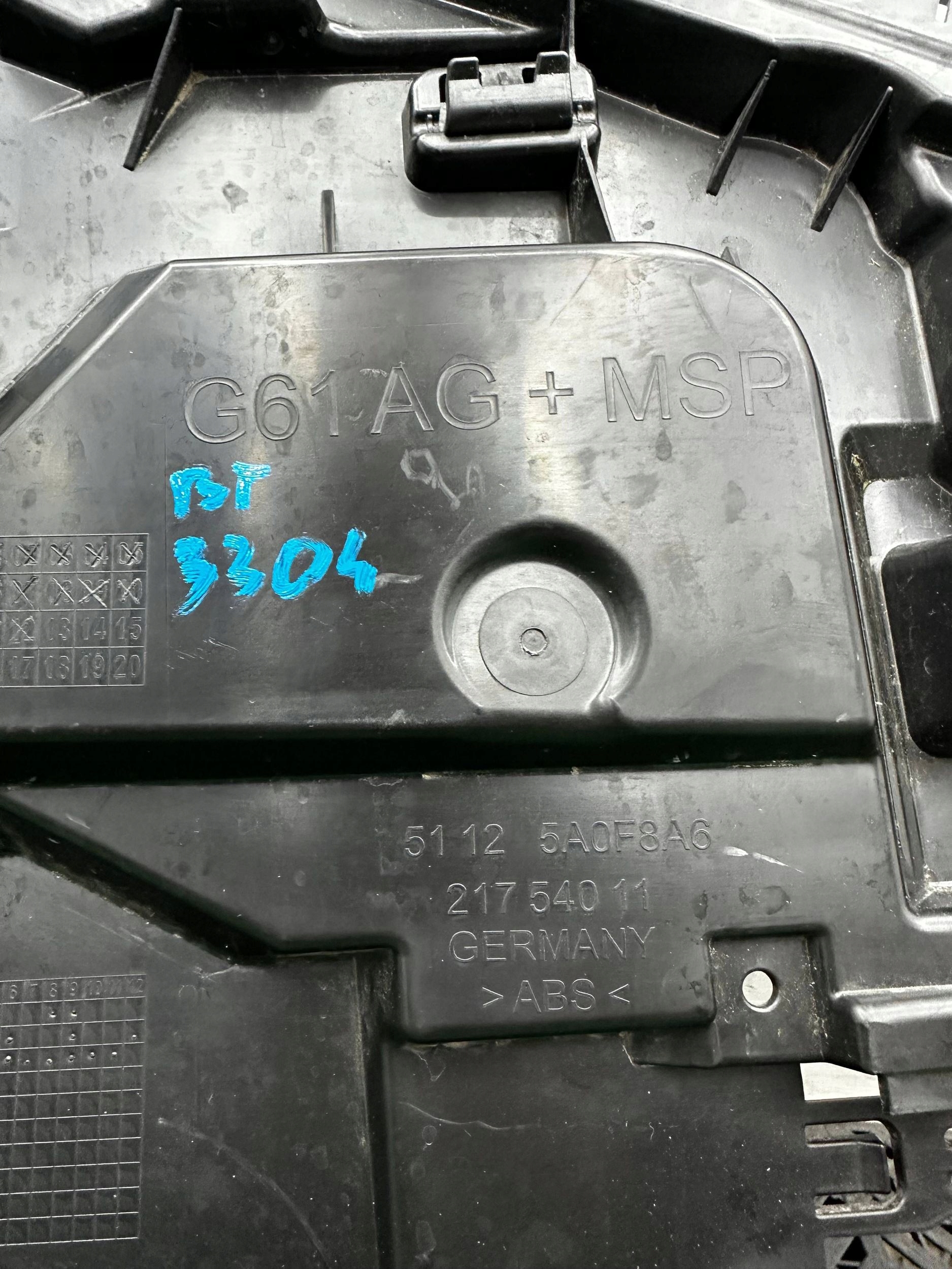 lökhárító tartó hátsó hátsó BMW 5 G61 5A0F8A6