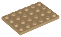 

Lego 3032 Płytka 4x6 C. piaskowy tan 6167894 1sztN