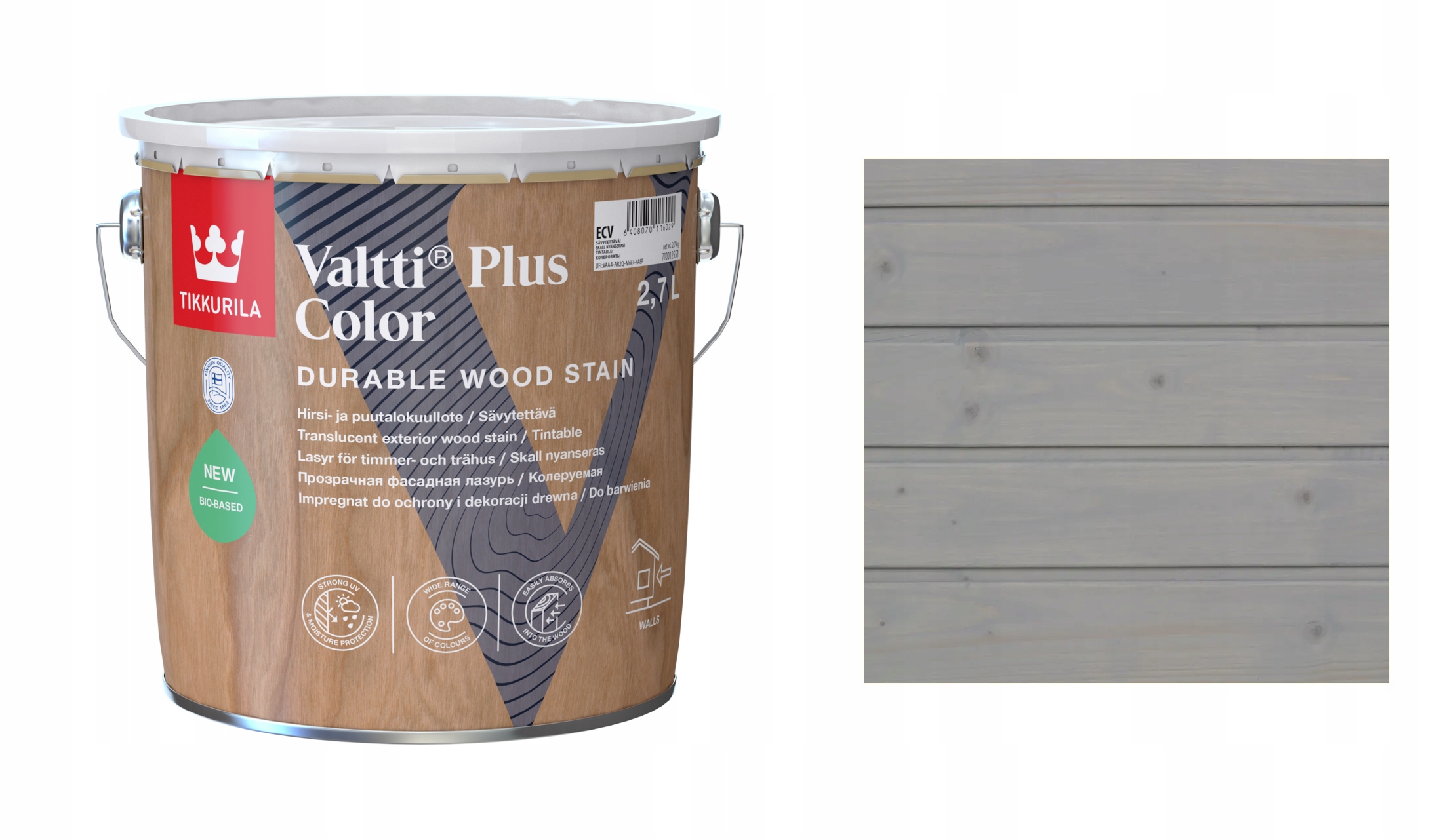 Tikkurila Valtti Plus Color 2,7L 246A Crane Impregnat Szybkoschnący