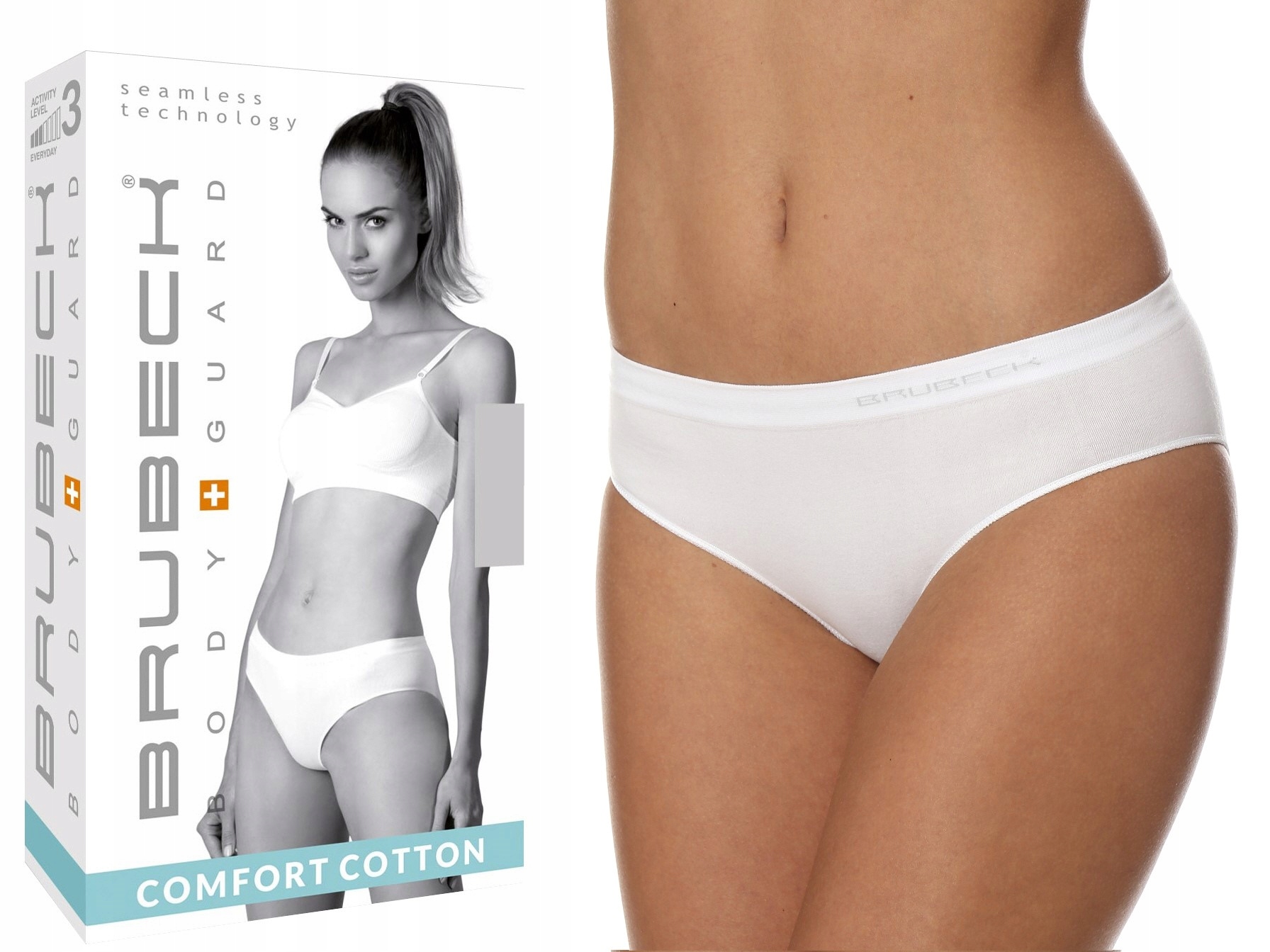 

Brubeck comfort cotton Hipster HI00043A biały S