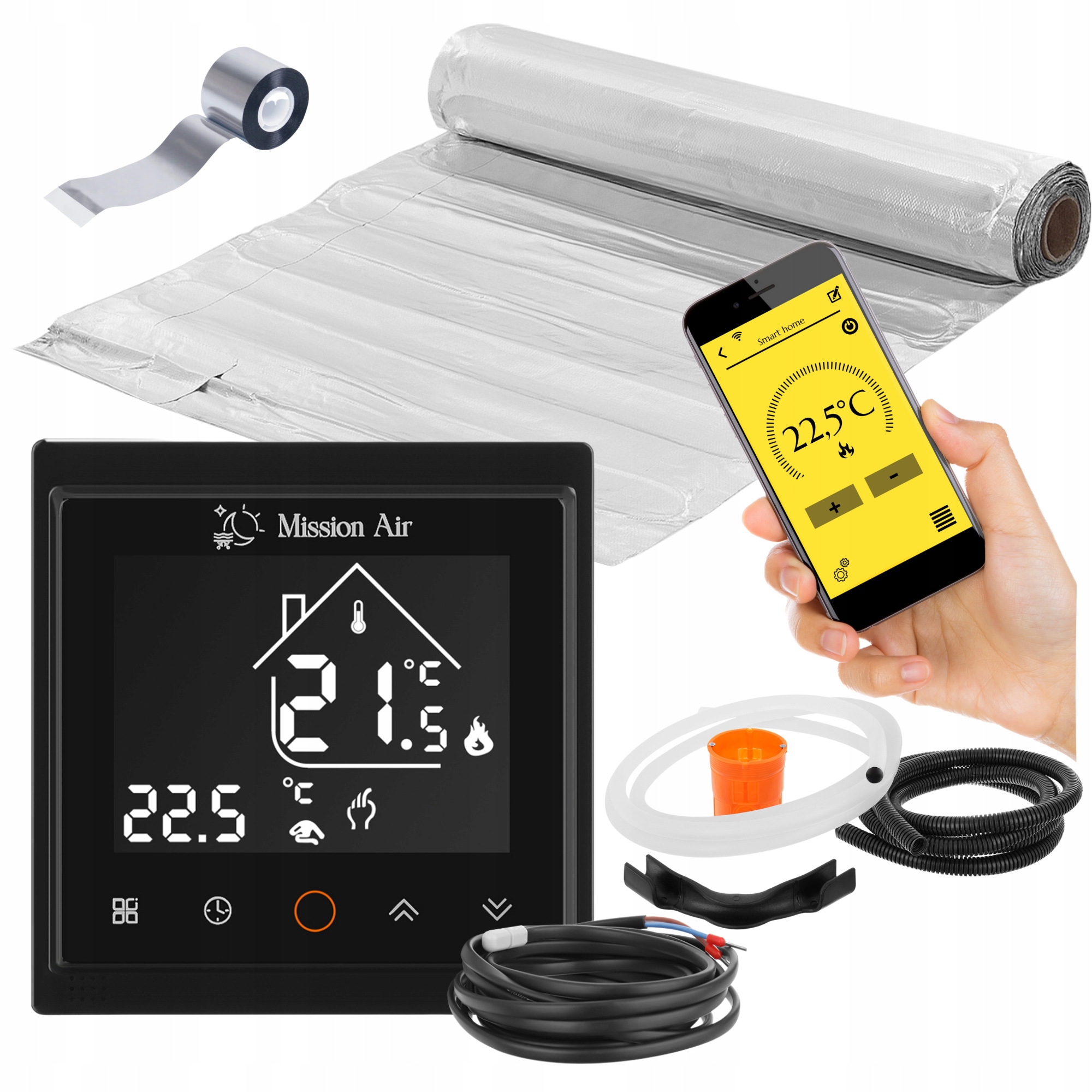 Set Vykurovacia podložka pod panely MAL-160W/m² 1m²