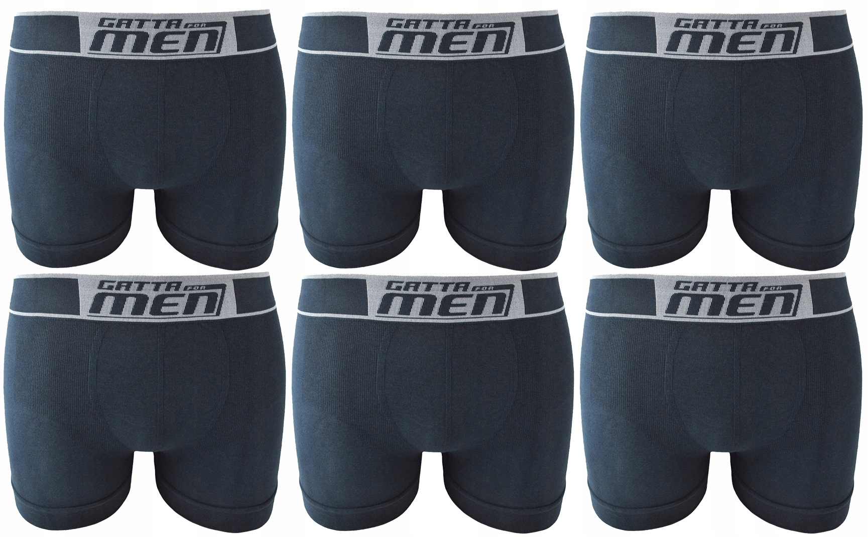 

6 X Gatta Boxer Bawełna Bokserki Meskie Titanium M