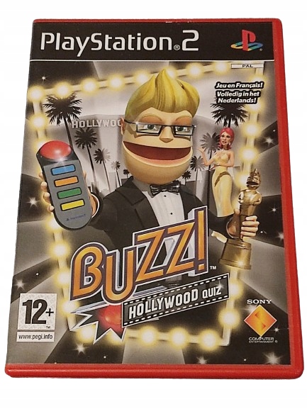 PS2 BUZZ HOLLYWOOD QUIZ GRA PLAYSTATION