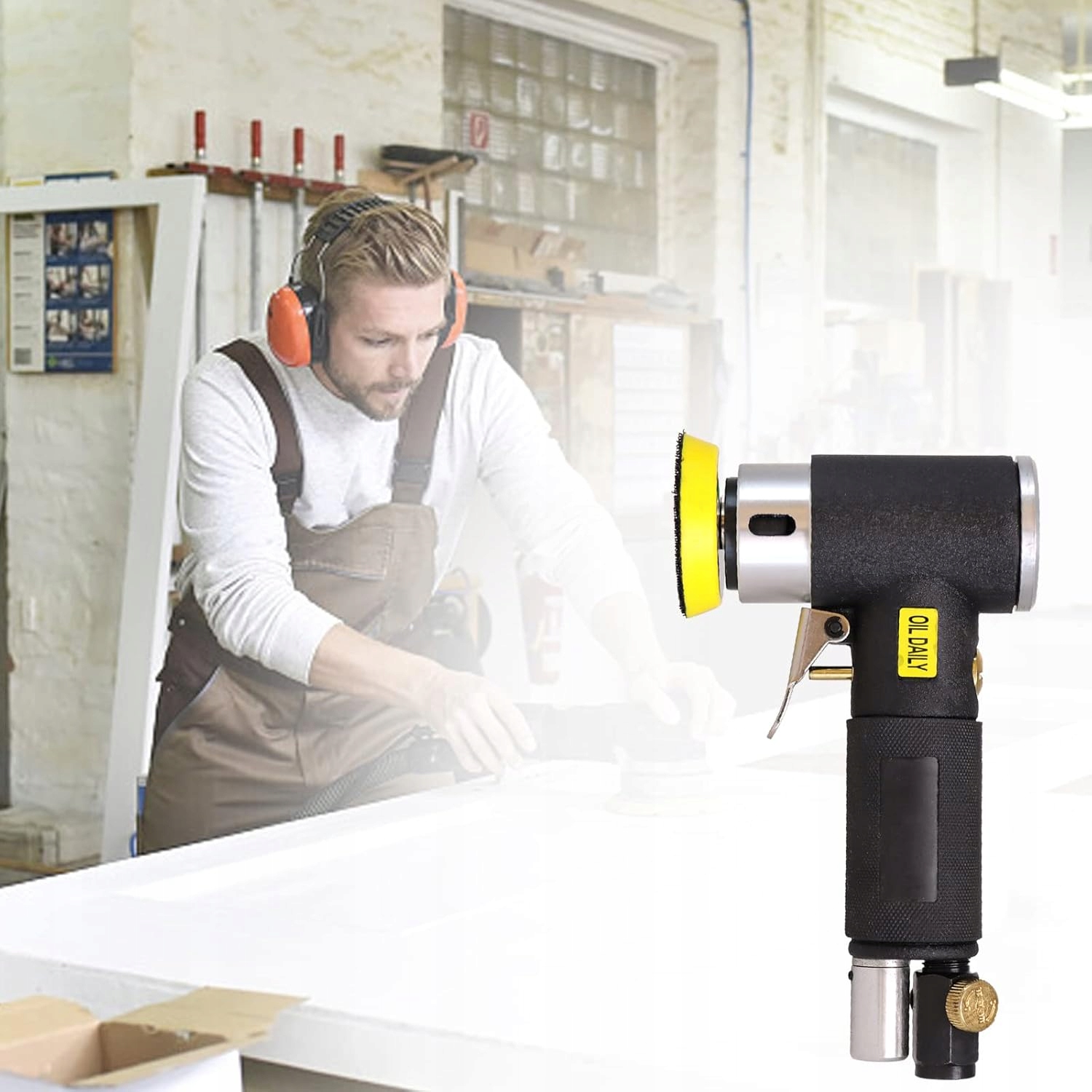 MINI POLERKA SAMOCHODOWA SZLIFIERKA PNEUMATYCZNA POLERKA 2-CALOWA 3-CALOWA Zasilanie pneumatyczne