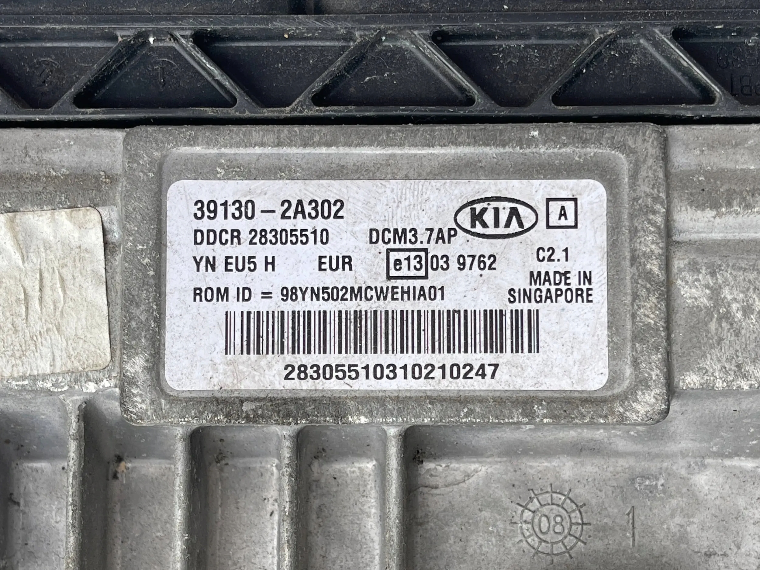 computer control unit of the engine KIA VENGA 09- 39130-2A302