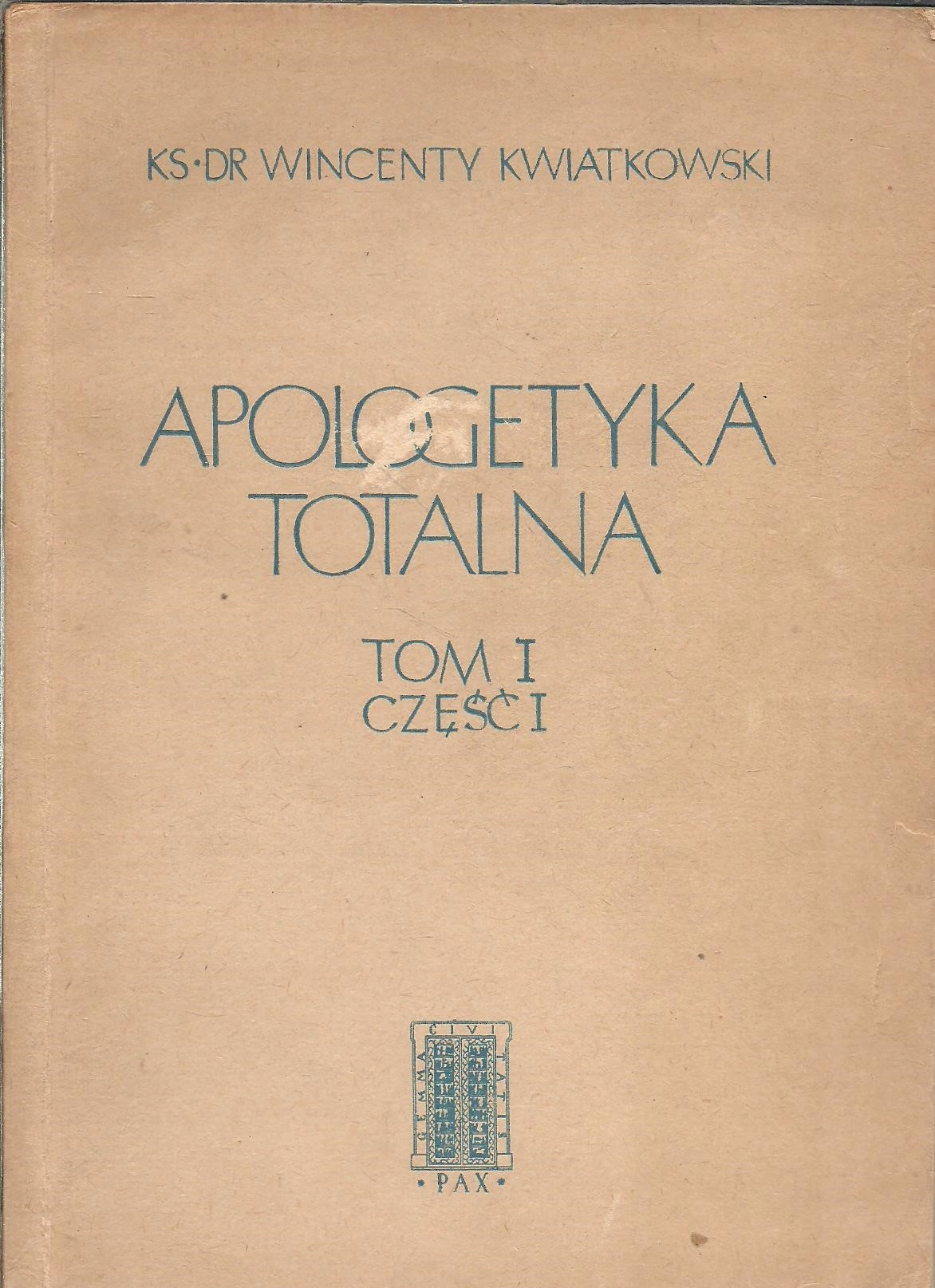 APOLOGETYKA TOTALNA 1 w