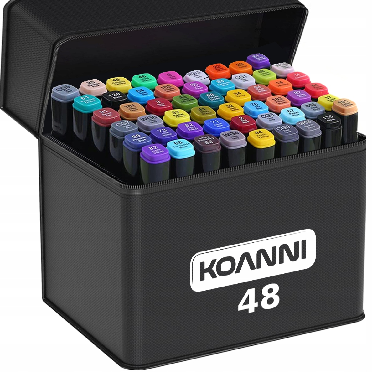 MARKERY ALKOHOLOWE DWUSTRONNE 48 SZT FLAMASTRY