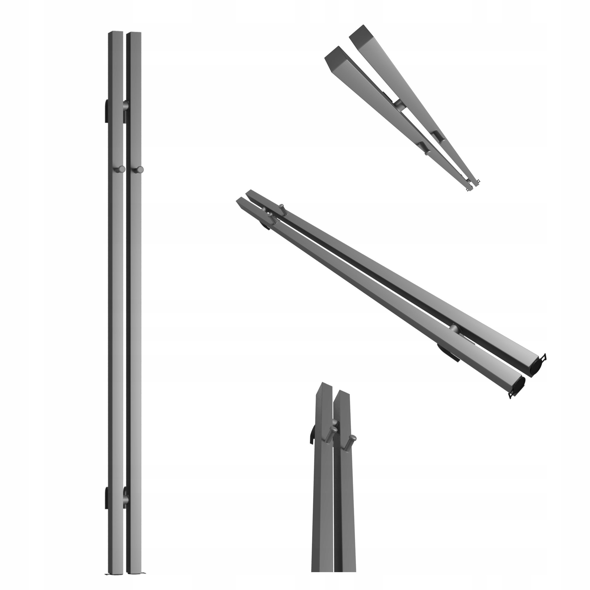 Dekorativní radiátor Bigben Hook 140x8 antracit