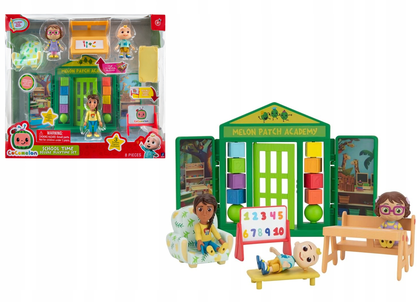 Cocomelon zestaw Szkoła Dom figurki Marka Bandai