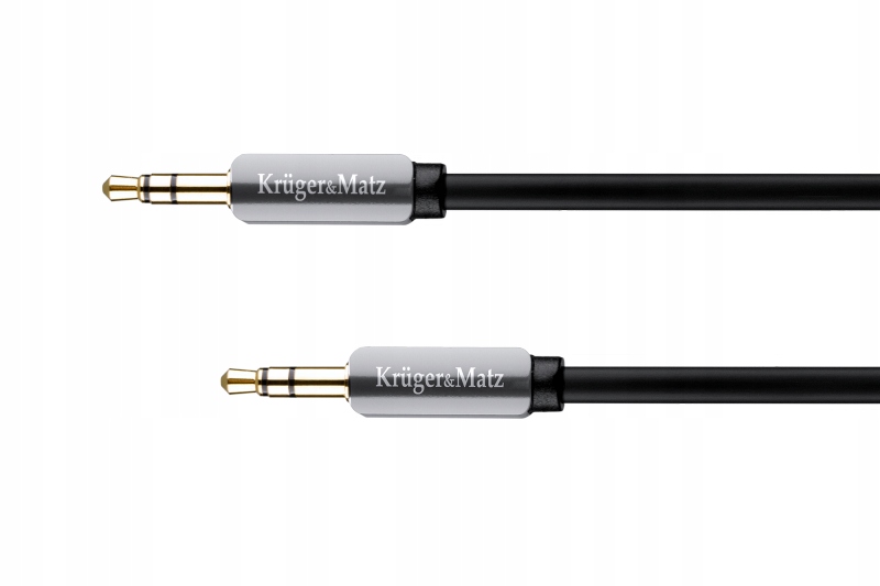 Kabel wtyk prosty - wtyk prosty jack 3.5 stereo 1.8m Kruger&Matz