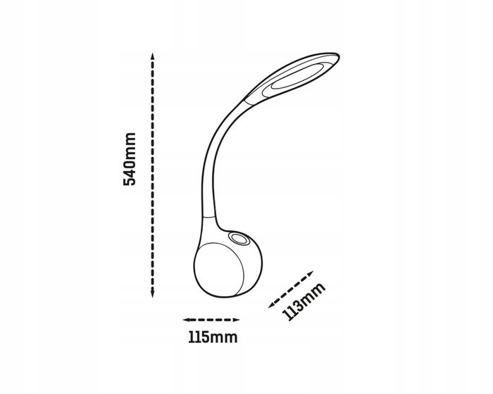 LAMPKA BIURKOWA NOCNA MAGIC LED NILSEN POMARAŃCZ Zasilanie sieciowe