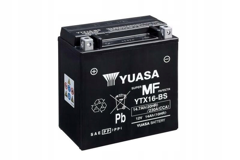 Bezúdržbová batéria Yuasa s kyselinou YTX16-BS YTX16-BS