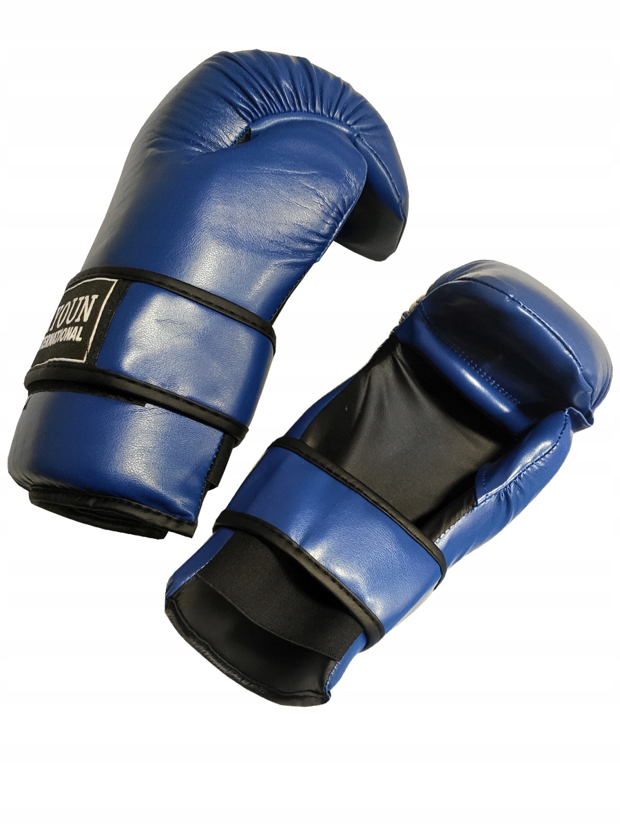 Rękawice Taekwondo mod. Itf ze skóry syntetycznej DX rozm. M niebieskie