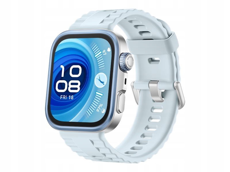 Huawei Watch FIT4 Pro, 3D Fluorelastomer Blue Strap, Titanium Body, Seiya-B