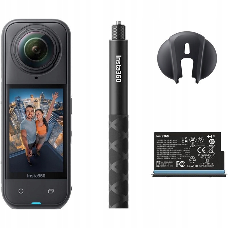 Športová kamera Insta360 X5 72 Mpx vodotesná 4K/8K