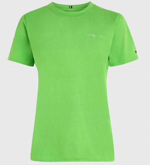 Tommy Hilfiger dámské tričko neonově zelené 1985 Reg M