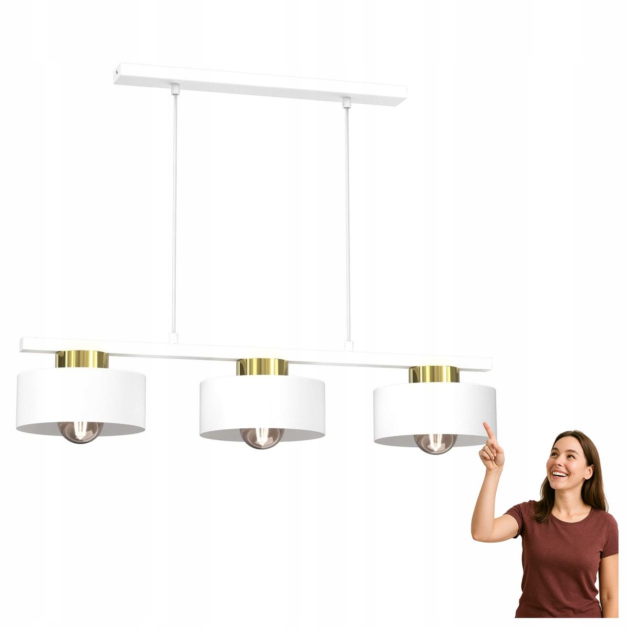 Trojitá závěsná lampa na liště Marti 9849 Luminex