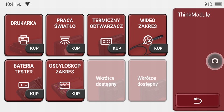 THINKTOOL/THINKCAR LITE 2 update Polski 15 Funkcji Marka Thinkcar