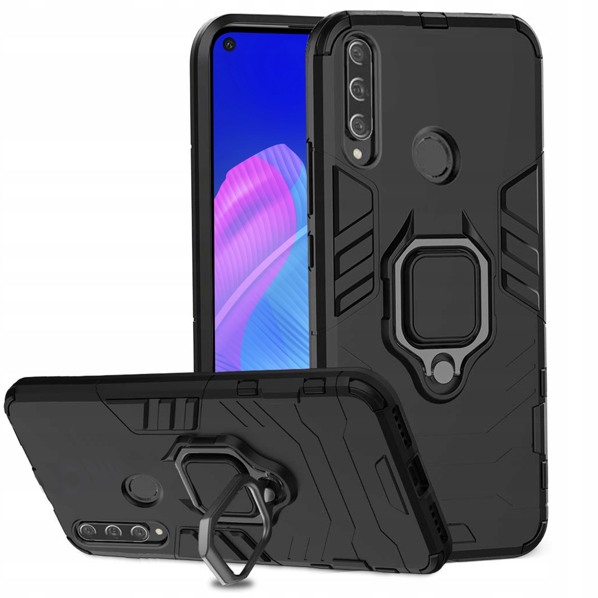 

Etui Pancerne Holder Do Huawei P40 Lite E Szkło