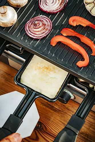 Grill Raclette Elektryczny AD 6616 1400W 8 Osób Płyta Grill + Patelenki