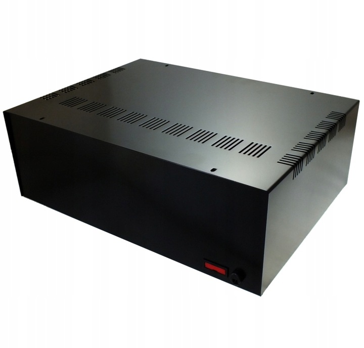 Obudowa metalowa T354 Czarna bezpie. 350x260x120mm