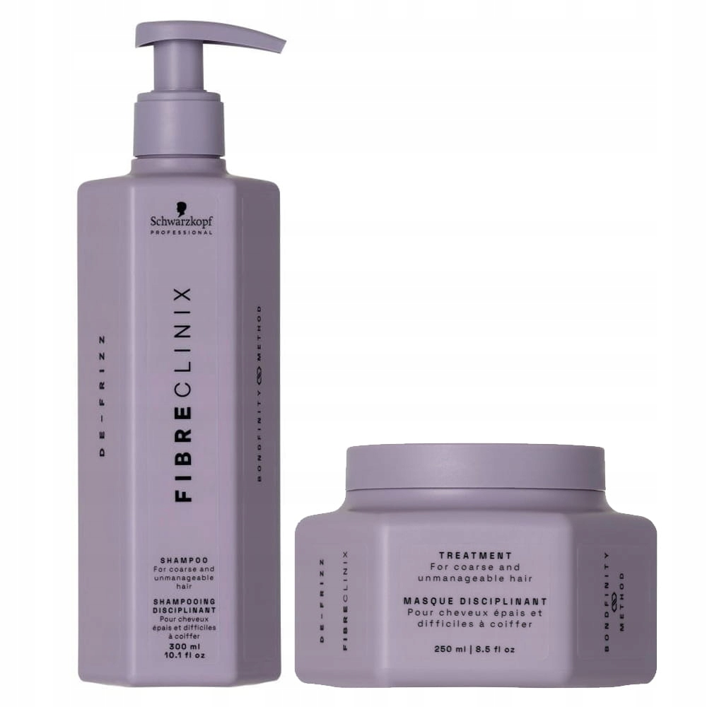 Schwarzkopf Fibre Clinix De-Frizz duo pro vyhlazení nepoddajných vlasů