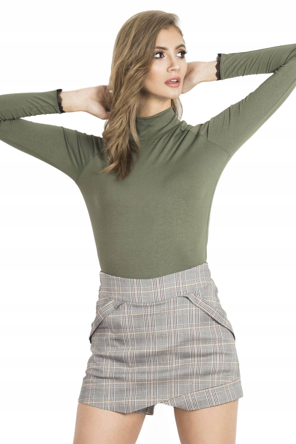 Přiléhavý Klasický Pologolf Z Viskózy Khaki 34