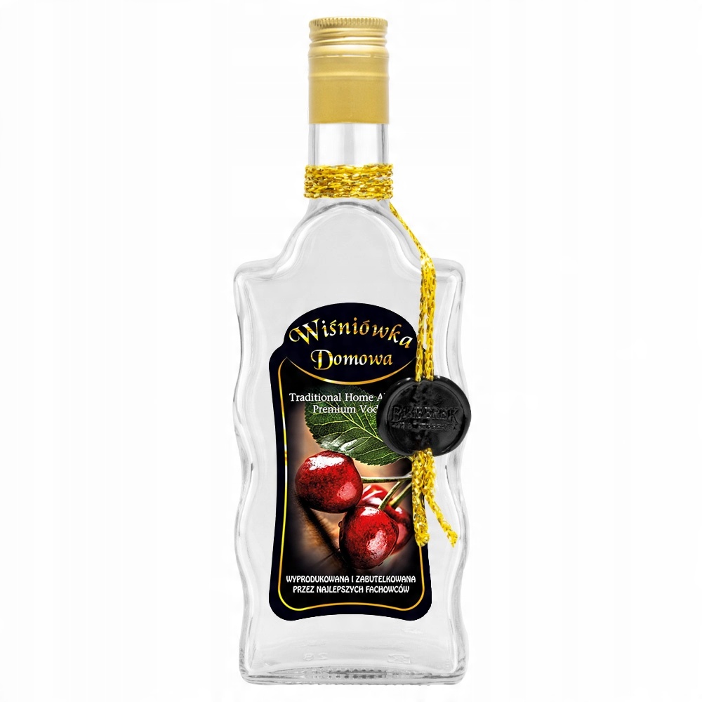 

Butelka zdobiona fala 500ml Wiśniówka Domowa