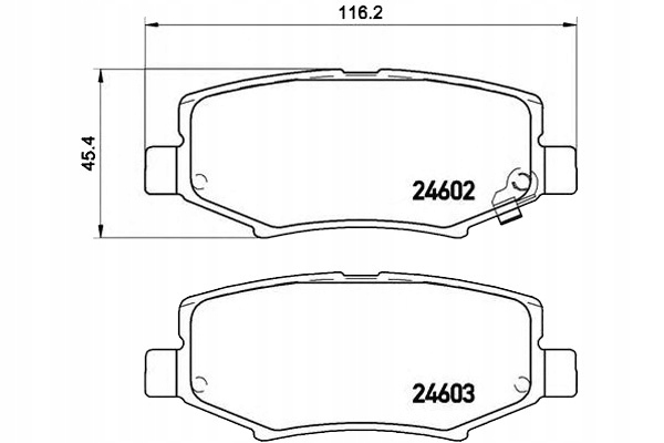 Brembo Brzdové Destičky Jeep Wrangler 06-12 Zadní Br