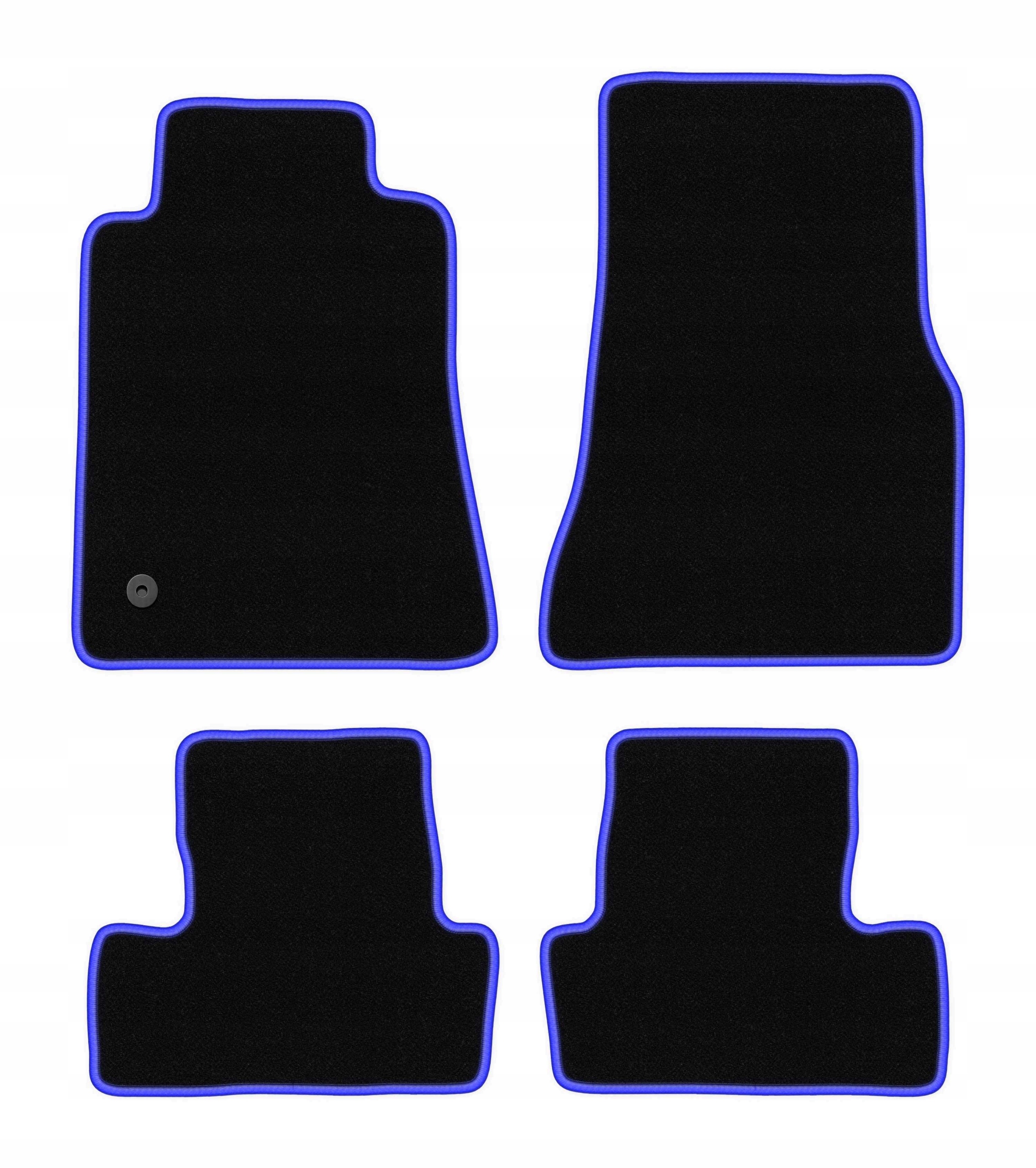 Dywaniki welurowe do Ford Mustang MK5 2004-2014 komplet Carlux-blue 4 szt.