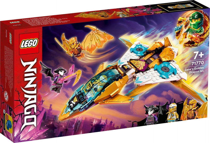 

Lego Ninjago Złoty Smoczy Odrzutowiec Zane'a 71770