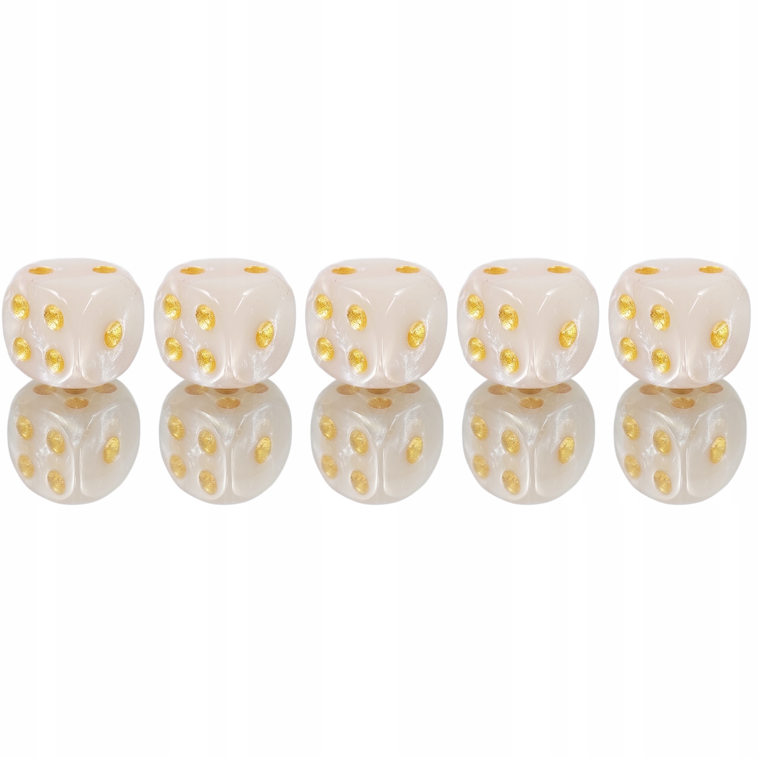 ZESTAW 5 KOSTEK K6 RPG KOŚĆ SZEŚCIOŚCIENNA PAŁAC ELFÓW 1,6 CM