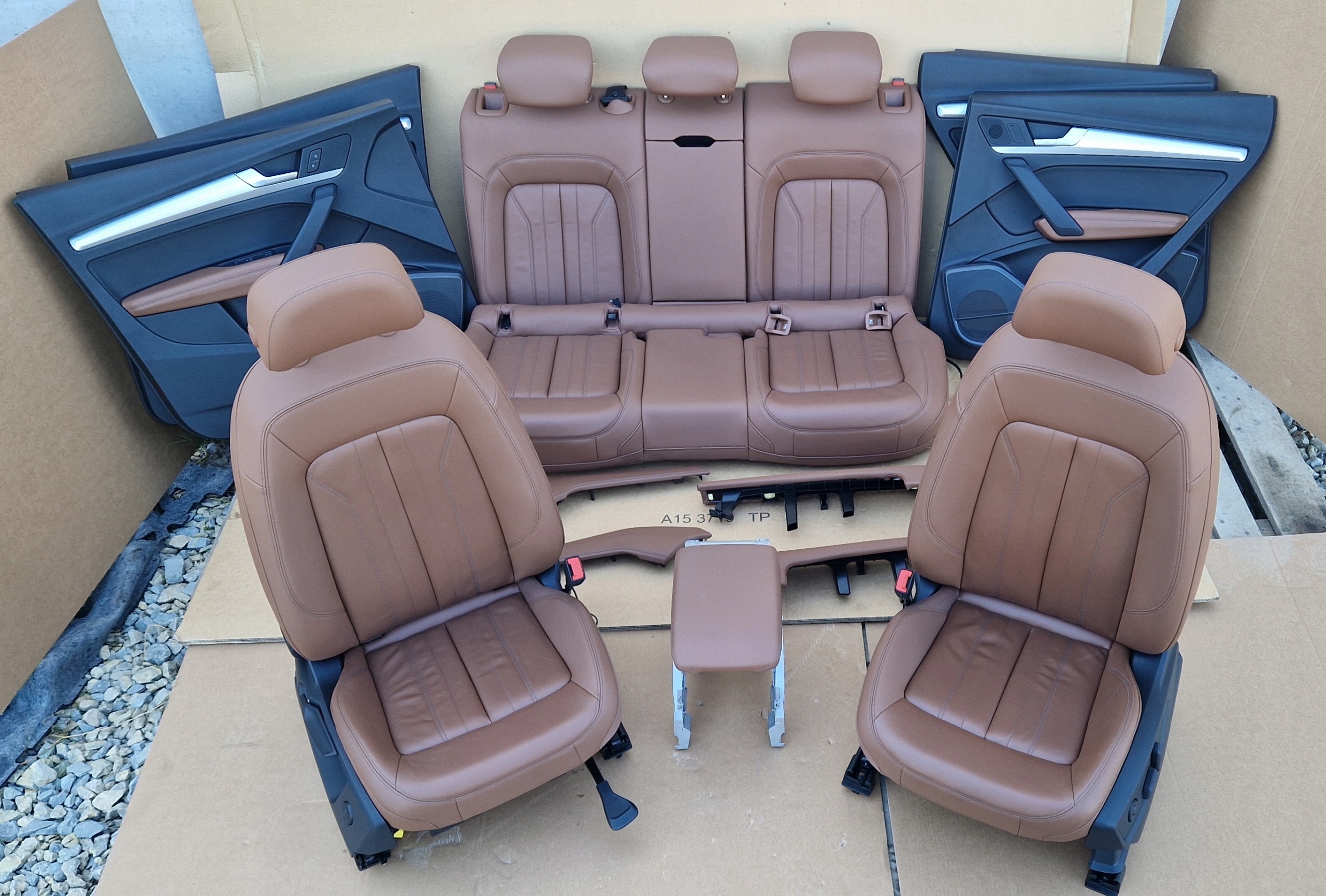 СИДЕНЬЯ СИДЕНИЕ ОБШИВКИ AUDI Q5 РЕСТАЙЛИНГ0a SKORA ЭЛЕКТРИКА ИДЕАЛЬНЫЕ КОМПЛЕКТ