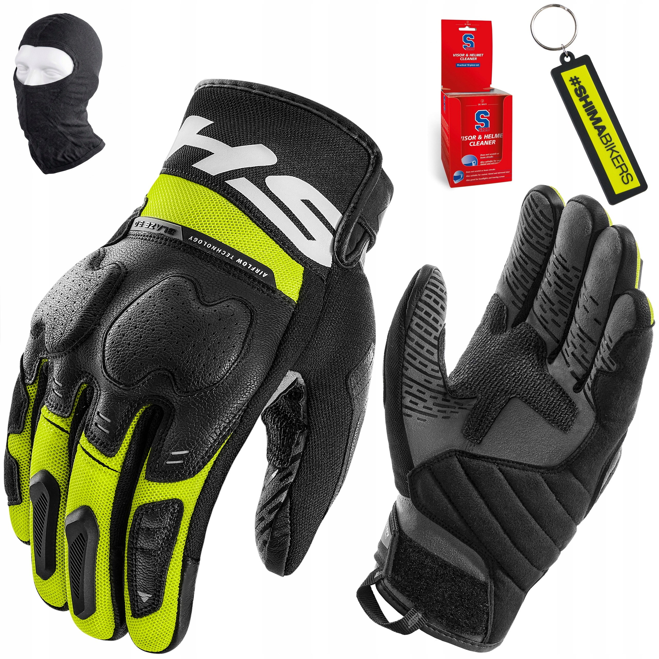 Rękawice motocyklowe Shima Blaze 3.0 letnie krótkie skórzane Gratisy