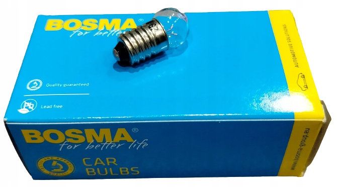 ŻARÓWKA ROWEROWA BOSMA 6V 0,6W E10 11x24