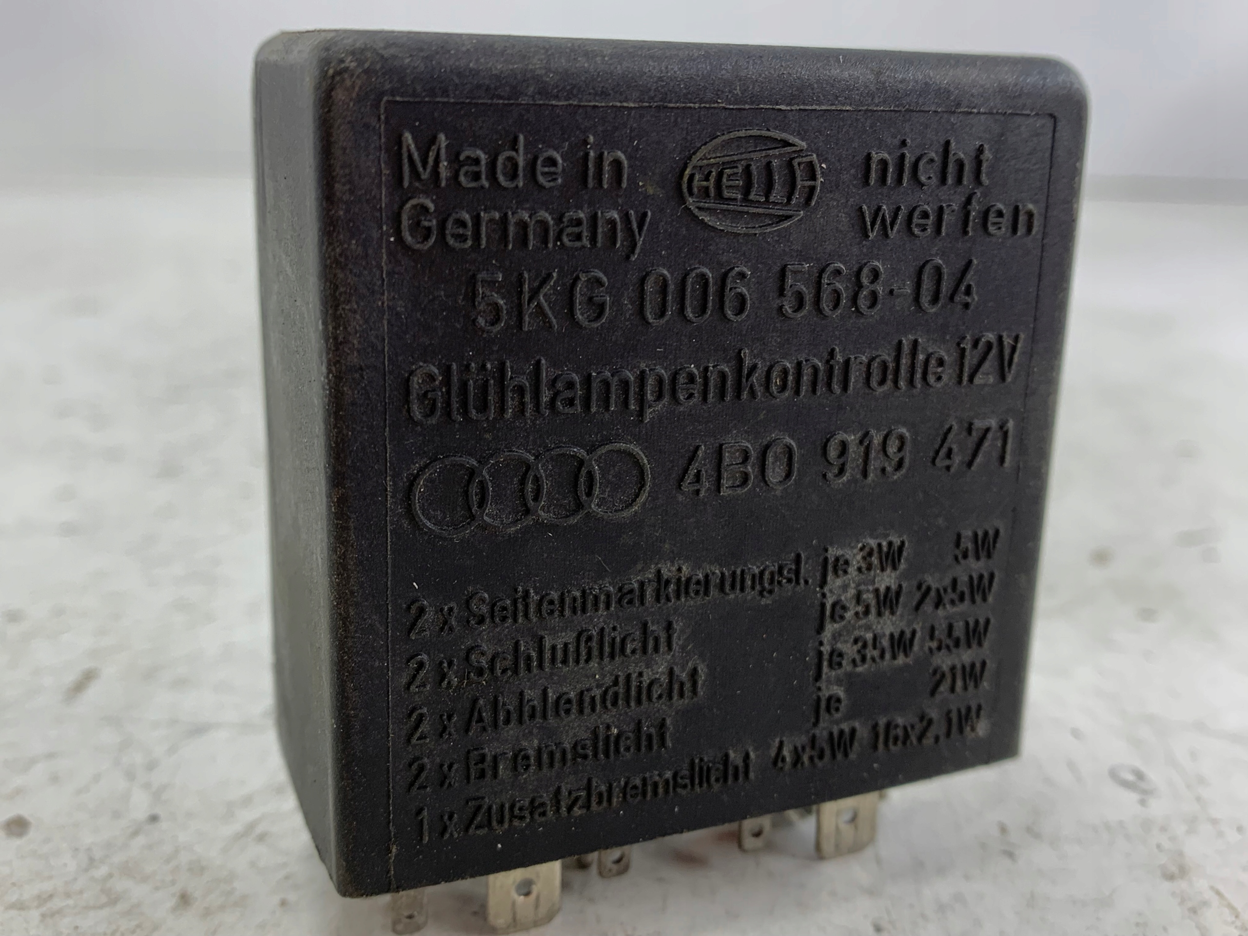 AUDI A6 C5 Relais Lumières 4B0919471A 387