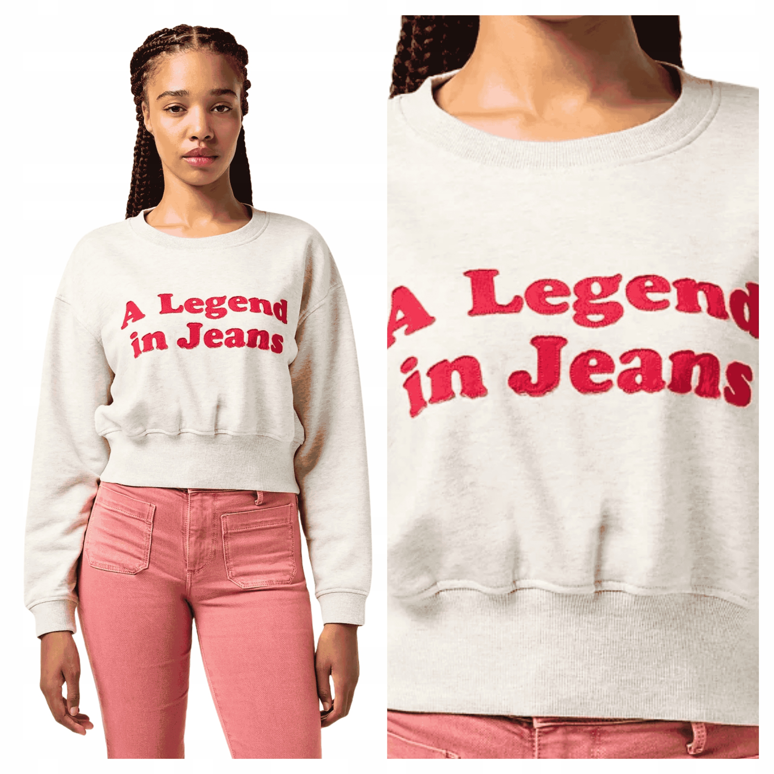 Mikina Wrangler Relaxed Sweatshirt Světle šedá Volná Klasická Xs