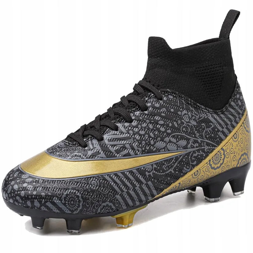 Vtasq Buty Piłkarskie Męskie Korki Sportowe Treningowe Lanki Czarne 41