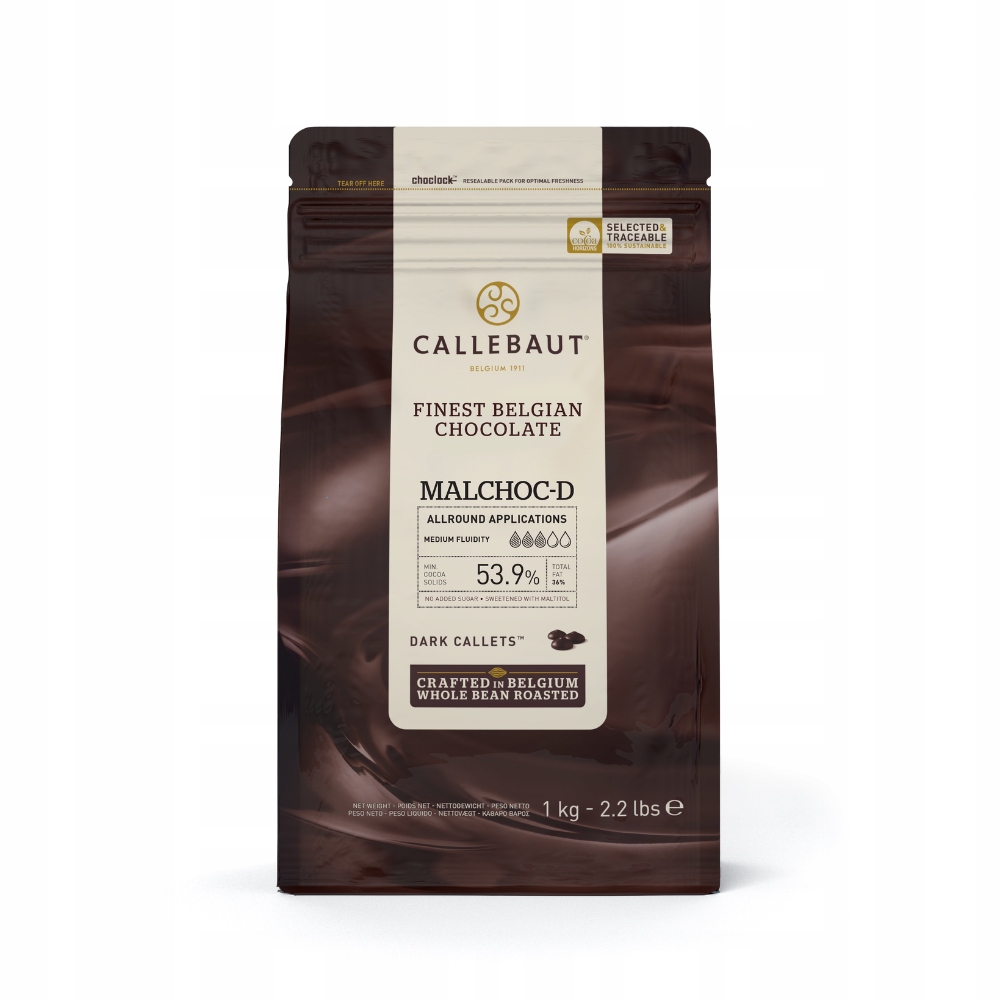 Levně Callebaut tmavá čokoláda malchoc 1kg