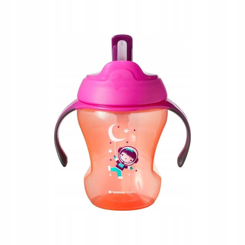 

Kubek ze słomką i z uchwytami 6m+Tommee Tippee
