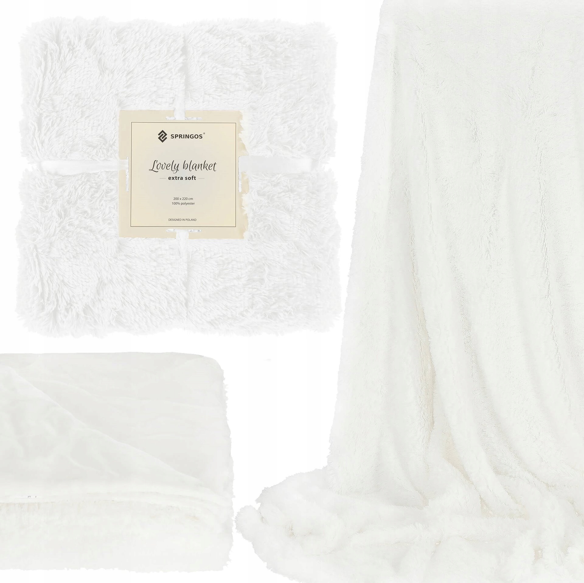 Hrubá Chlupatá Deka Teplá oboustranná přehoz na postel 200x220cm Měkká Pléd