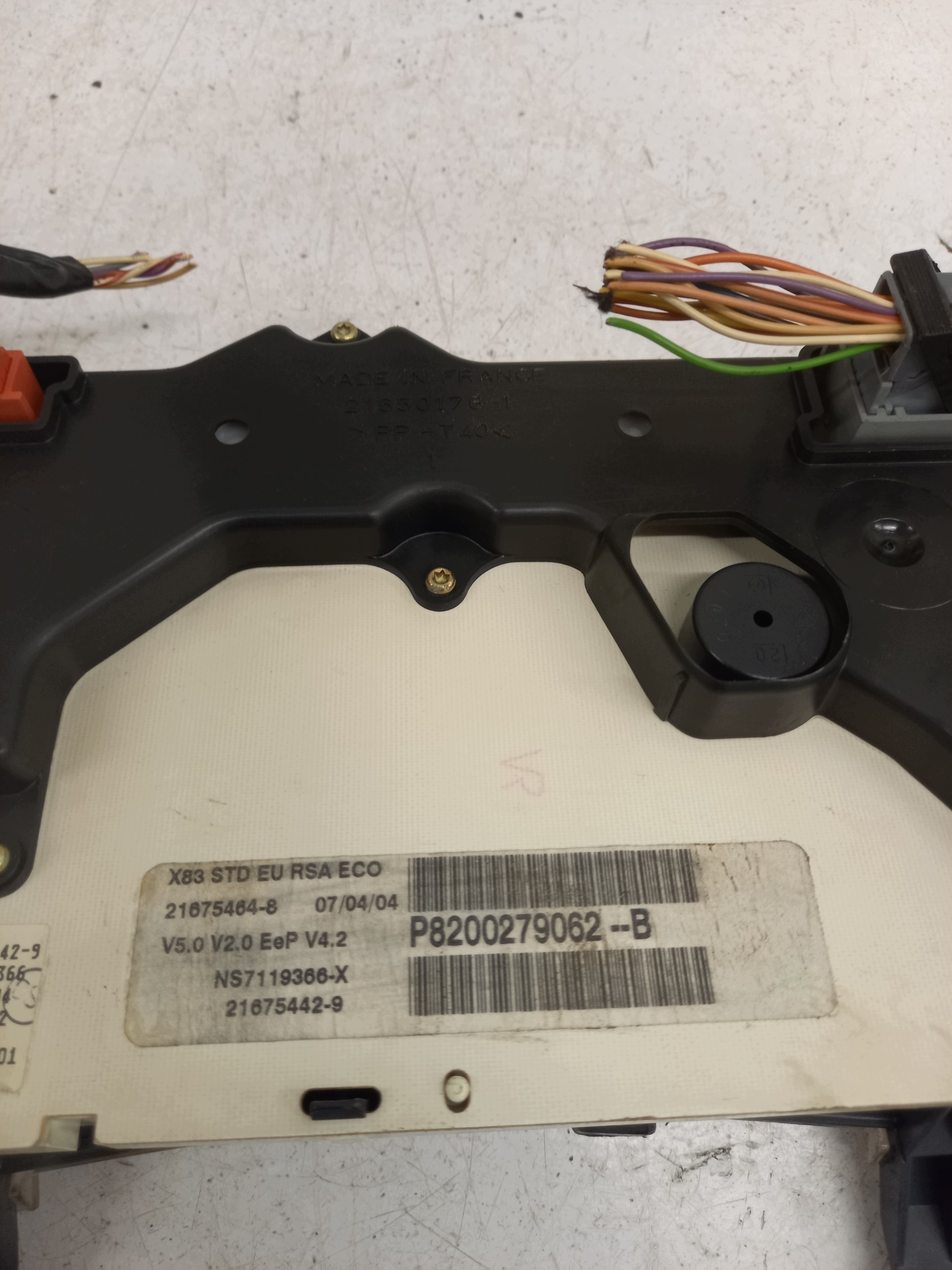 dials dials OPEL VIVARO P8200279062-B 1.9 DCI