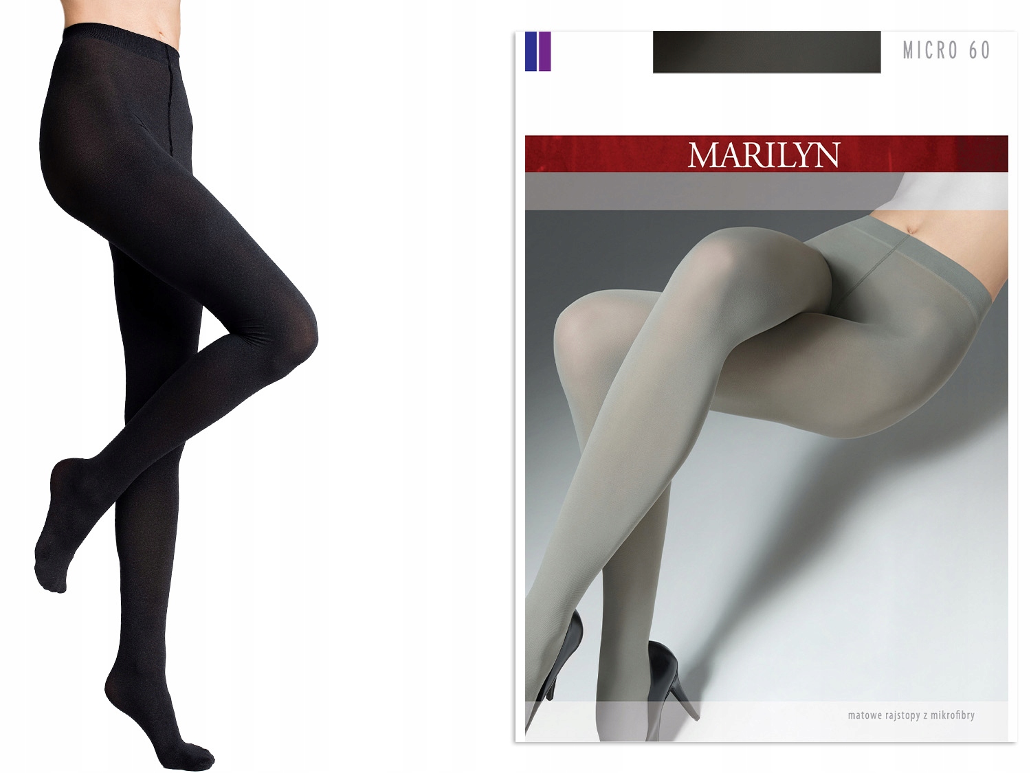 

Kryjące Bezmajtkowe Rajstopy Micro 60 Marilyn