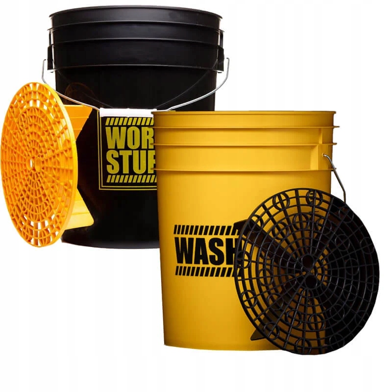 Work Stuff zestaw wiader do mycia z separatorami 2x20 l