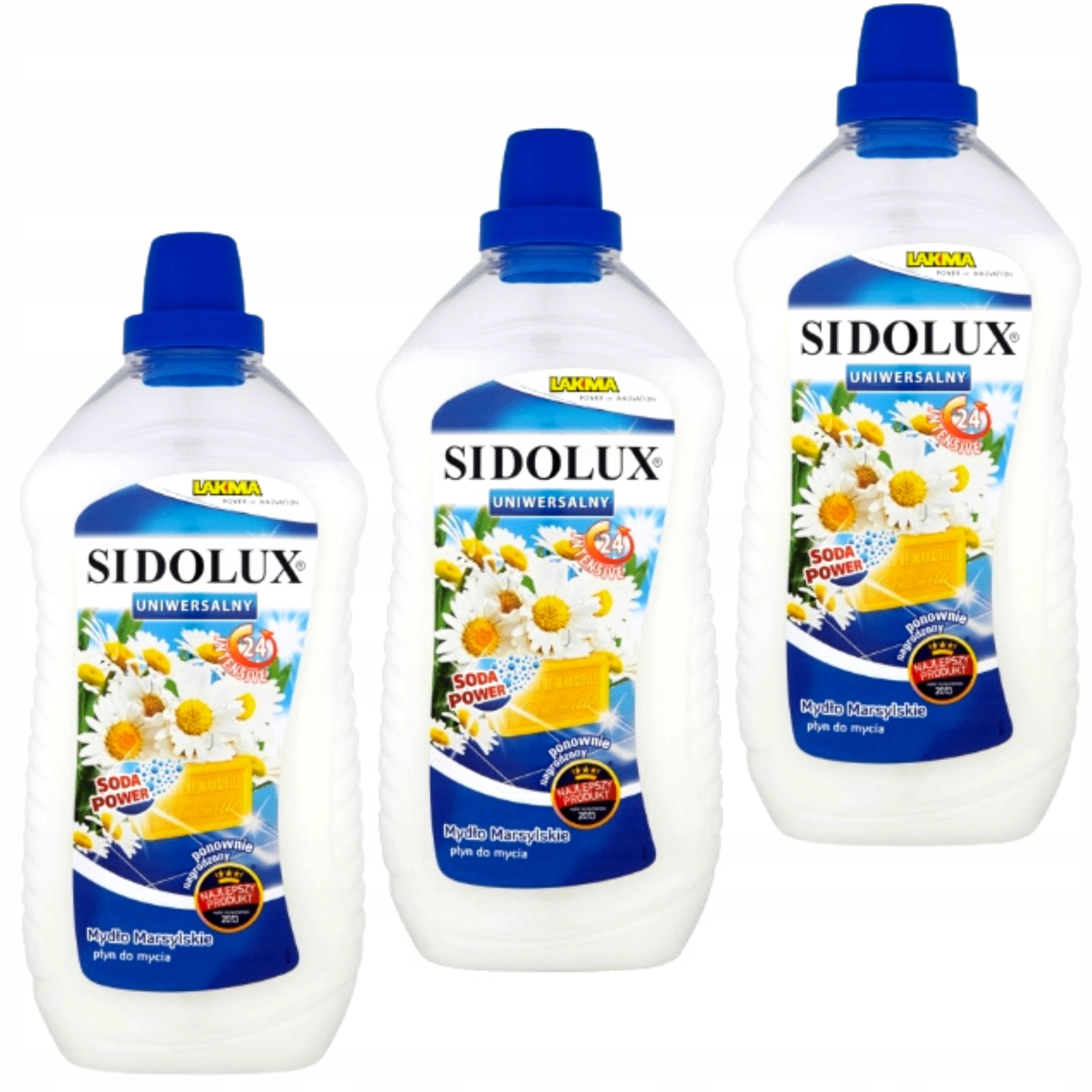 

Sidolux Płyn Mydło Marsylskie 3x1L Zapach