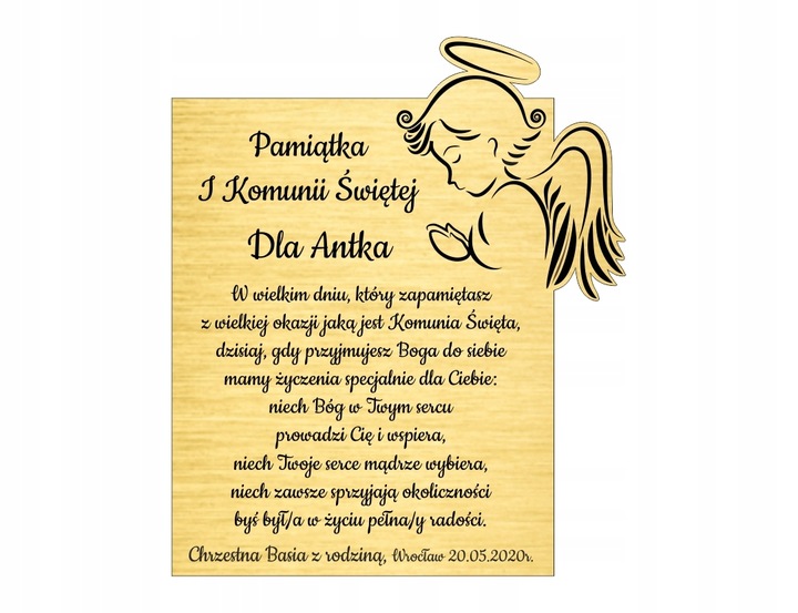 BIBLIA DLA DZIECI +dedykacja KOMUNIA ŚWIĘTA grawer ISBN 9788382751888